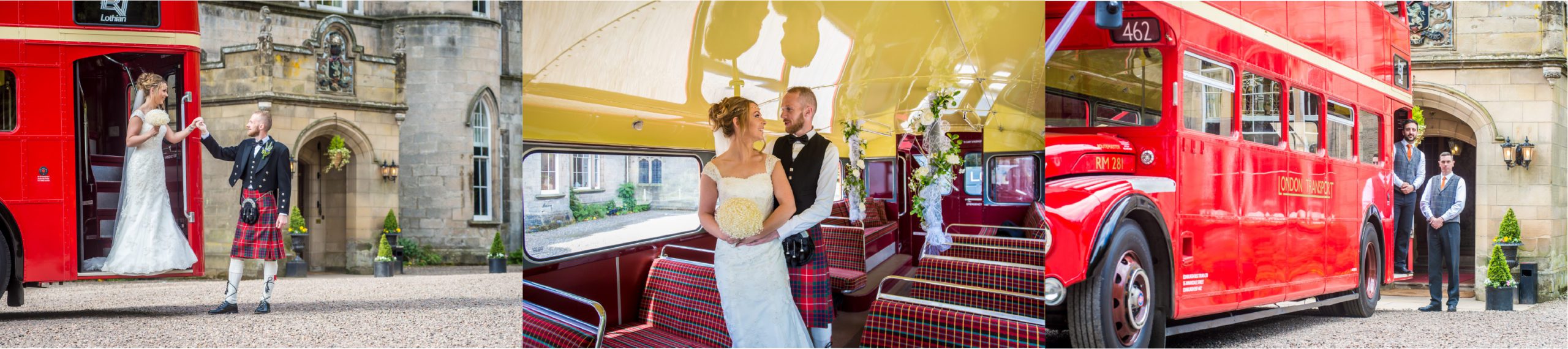 Wedding routemaster footer panel